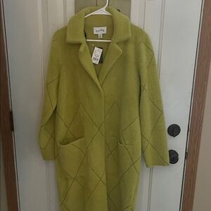 Joseph Ribkoff Lime Green Teddy Jacket
